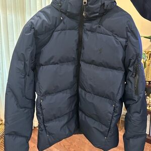 Ralph Lauren Navy Puffer Jacket